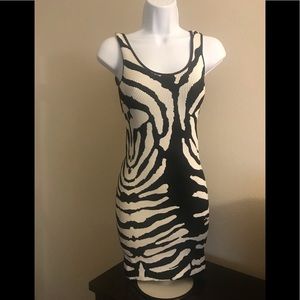 Zebra print Bebe tank dress